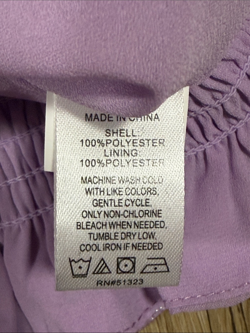 CeCe Lavender Floral Peasant Tie-Front Blouse L - Picture 2 of 5